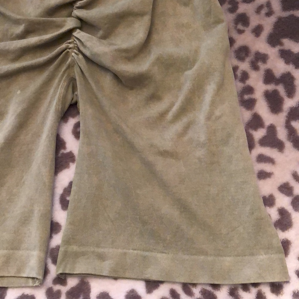 Free People Good Karma Ruched Shorts in Green Size XS/S - Picture 10 of 16
